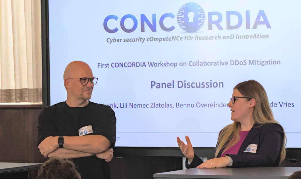 Panel Discussie CONCORDIA workshop Collaborative DDoS Mitigation